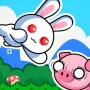 A Pretty Odd Bunny is a fun puzzle game. You play as a red-eyed rabbit who loves to eat pork! To get to your 