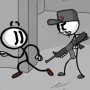 Fleeing the Complex is an extremely interesting action-adventure game. You will control Henry Stickmin, a prisoner in a maximum security prison. The only goal: escape!