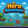 Hero Adventure is an obstacle course adventure game with classic pixel graphics. You play as a hero, exploring a barbarian castle to recover stolen food supplies. 