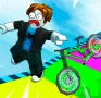 Want to experience the feeling of riding a bike in the sky? Obby Bike Parkour Adventure offers a unique journey where you race and overcome obstacles like a parkour athlete. This is a game that requires concentration, skill and patience.
