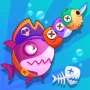 Shark.io is an exciting online IO game. You do not simply control a shark but also enter a dramatic survival arena at the bottom of the ocean. You will have to take advantage of speed, dexterity, and attack ability to become the 