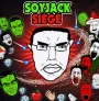 Soyjak Siege immerses players in a chaotic world where danger lurks everywhere. You'll start with basic equipment and gradually build your strength to fight against Dr. Soystein's army.