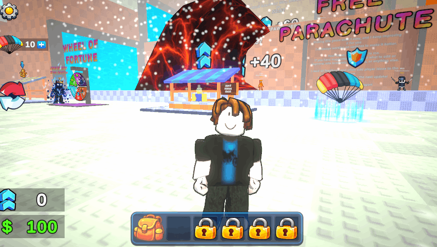 Collect Brainrots with a Parachute