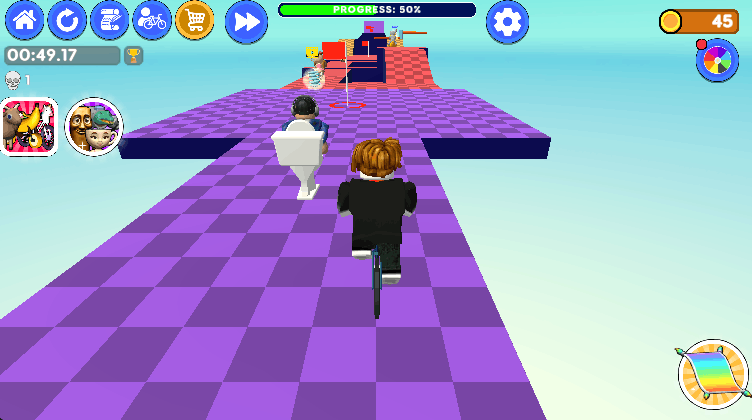 Obby but You're on a Bike